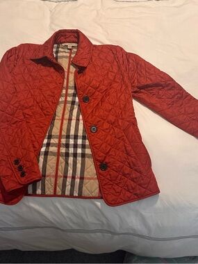 Burberry Brit Utility Jacket Red